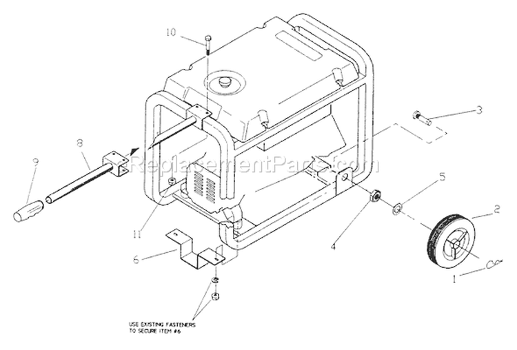 Page B Diagram and Parts List for 0417-0  Briggs and Stratton Generator